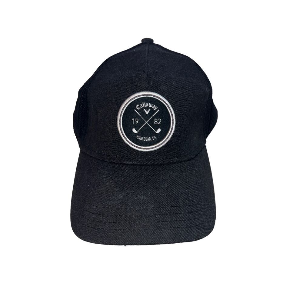 Callaway Golf Hat Black Snapback Hat Adult‎ OSFA Carlsbad California Black Hat